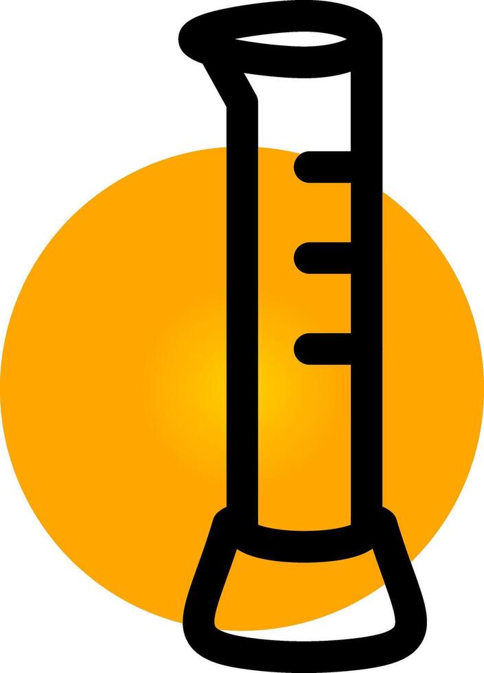 Graduated Cylinder Creative Icon Design vector