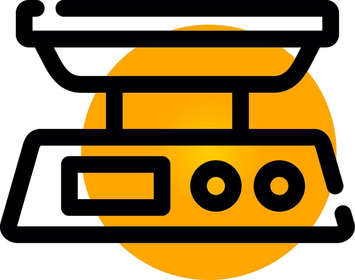 Food Scale Creative Icon Design vector