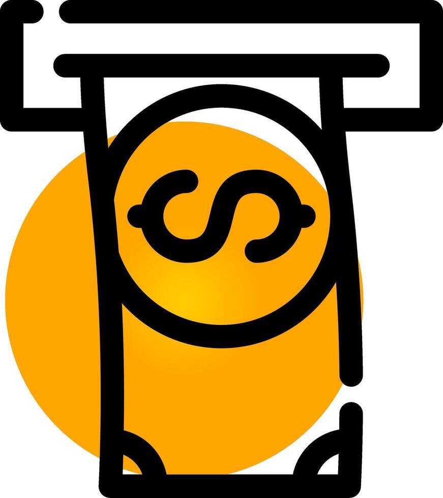 Withdrawal Creative Icon Design vector