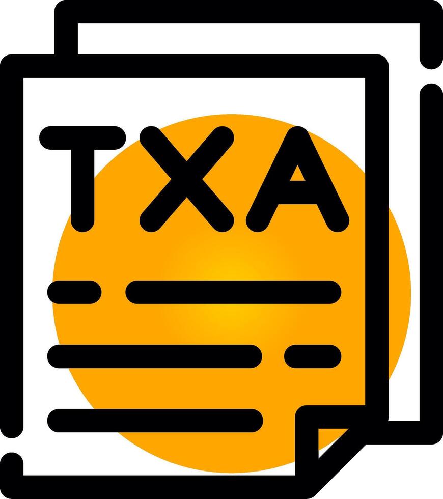 Taxes Creative Icon Design vector