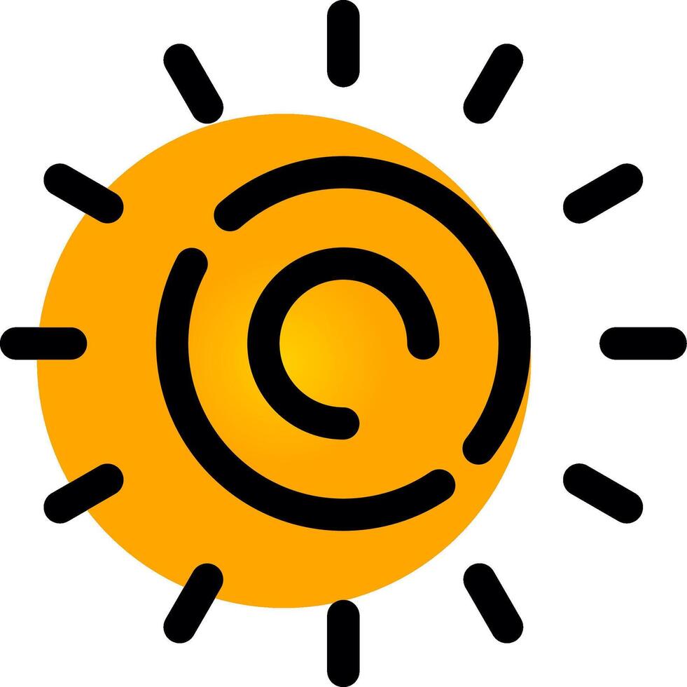 Sun Creative Icon Design vector
