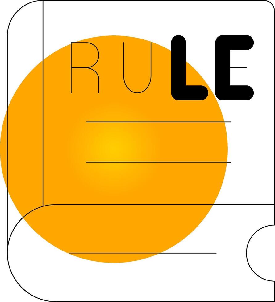 Rule Creative Icon Design vector