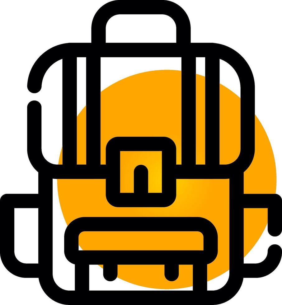 Backpack Creative Icon Design vector