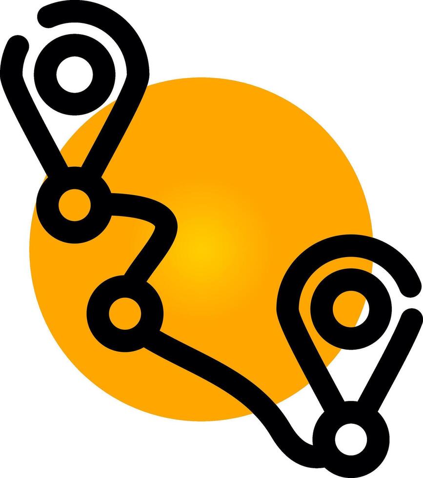 Tracking Creative Icon Design vector