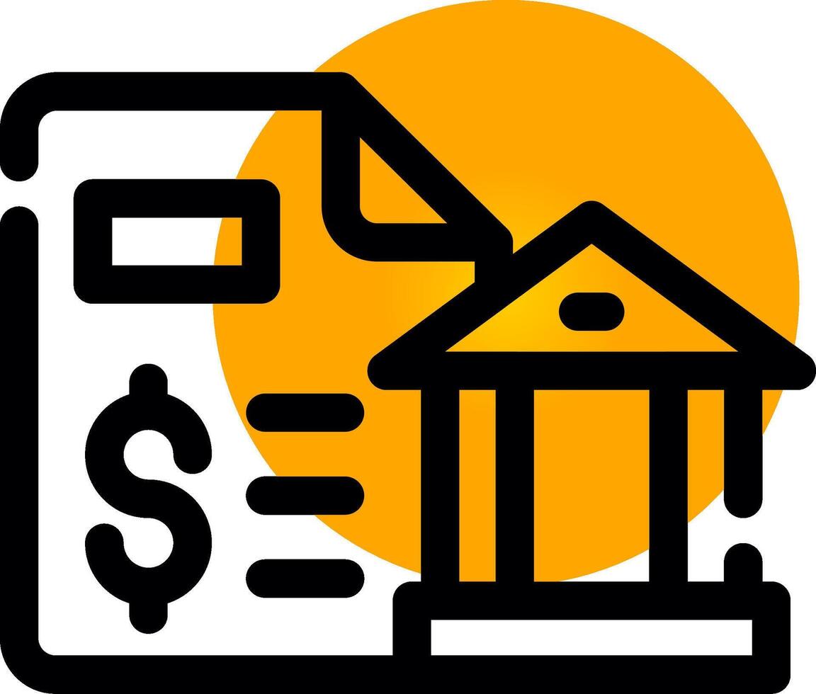 Bank Statement Creative Icon Design vector