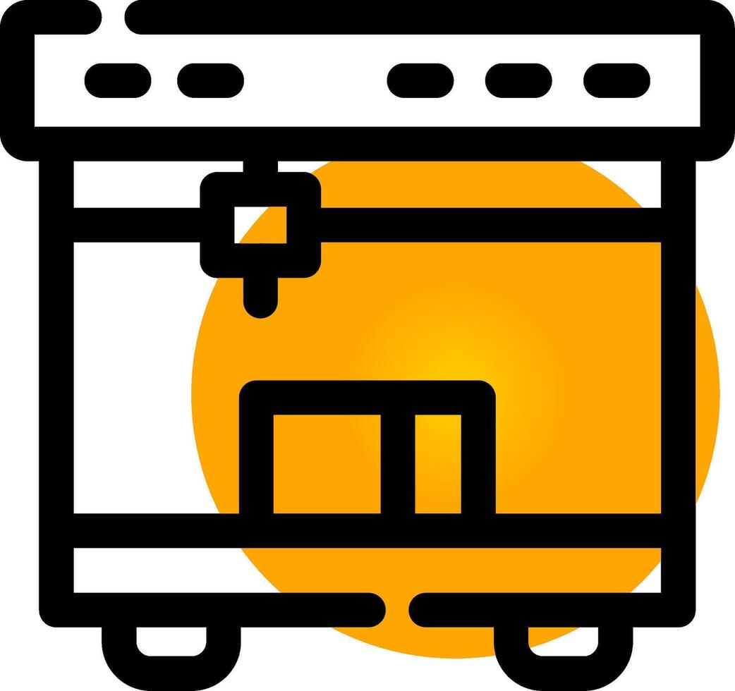 3D Printing Creative Icon Design vector