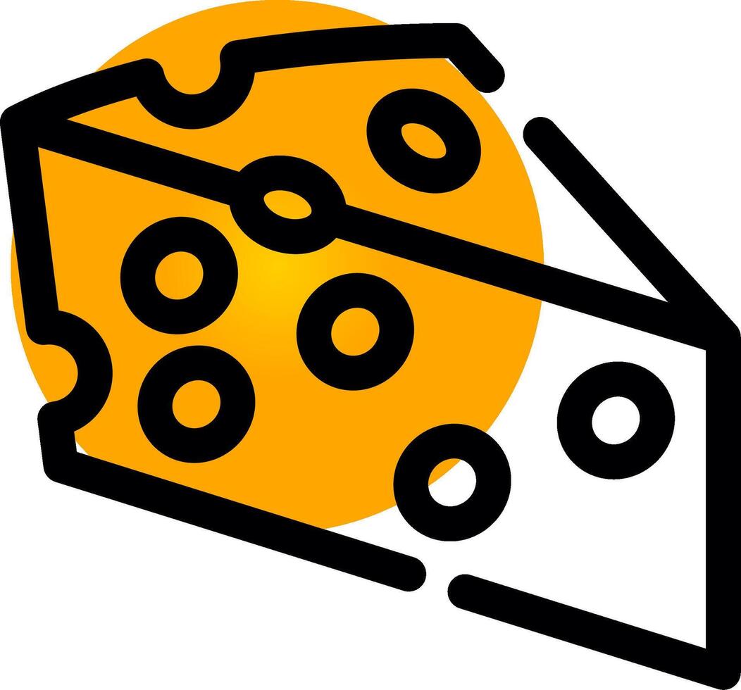 Cheese Creative Icon Design vector