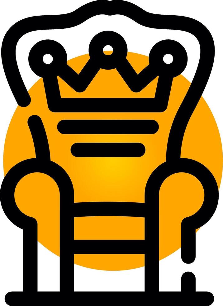 Throne Creative Icon Design vector