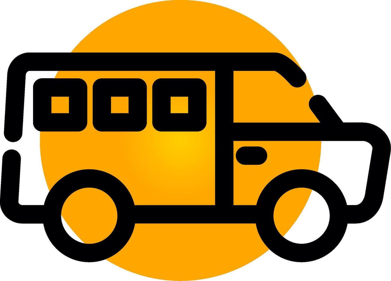 Minivan Creative Icon Design vector