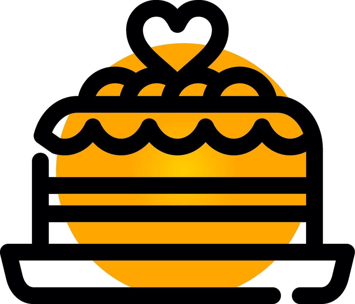 Cake Creative Icon Design vector