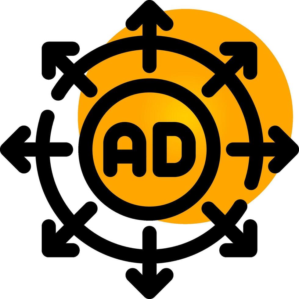 Advertising Submission Creative Icon Design vector