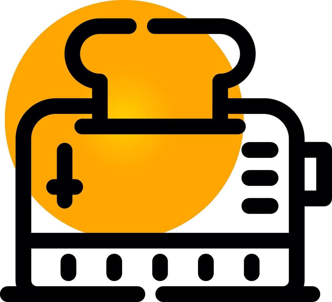 Toaster Creative Icon Design vector