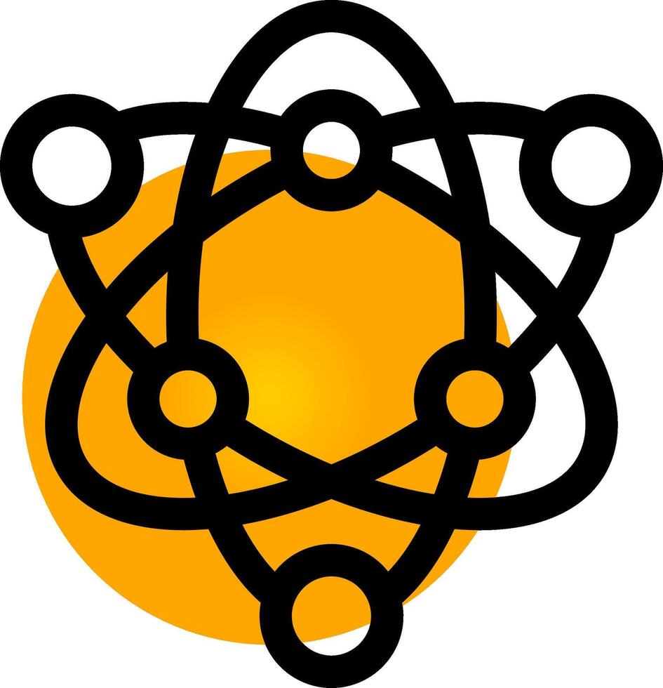 Atom Creative Icon Design vector