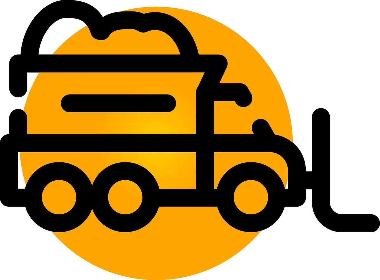 Snowplow Creative Icon Design vector