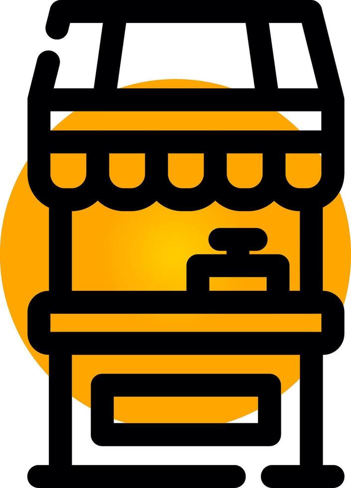 Food Stand Creative Icon Design vector