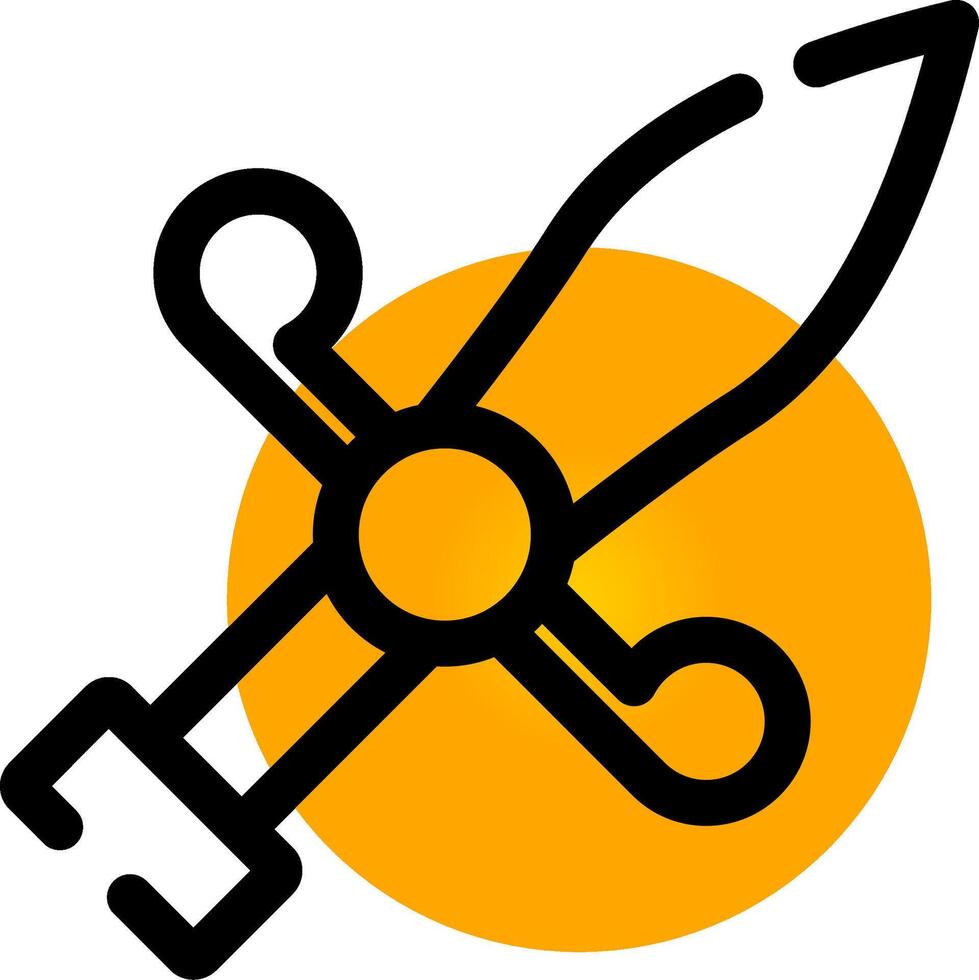 Dagger Creative Icon Design vector