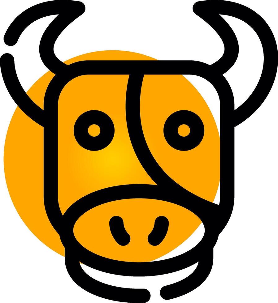 Cow Creative Icon Design vector