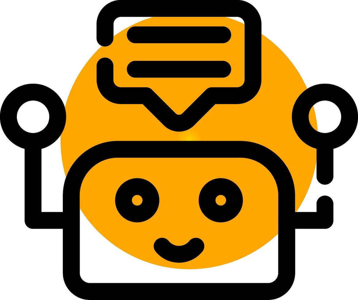 Chatbot Creative Icon Design vector