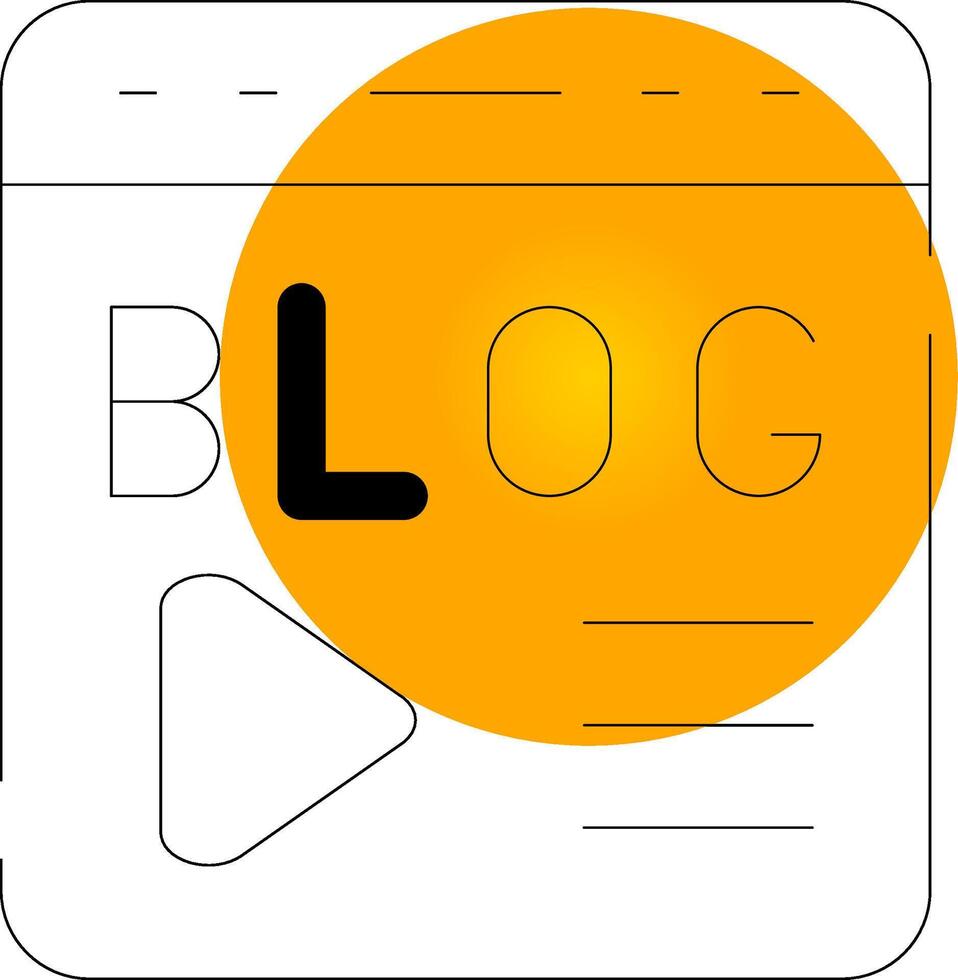 Blogging Creative Icon Design vector