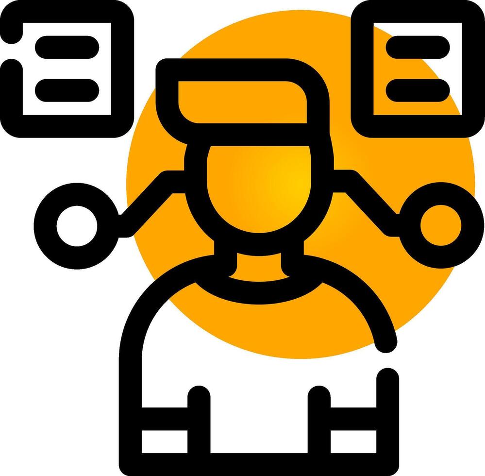 User Predictions Creative Icon Design vector