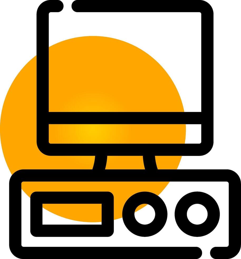 Computer Creative Icon Design vector