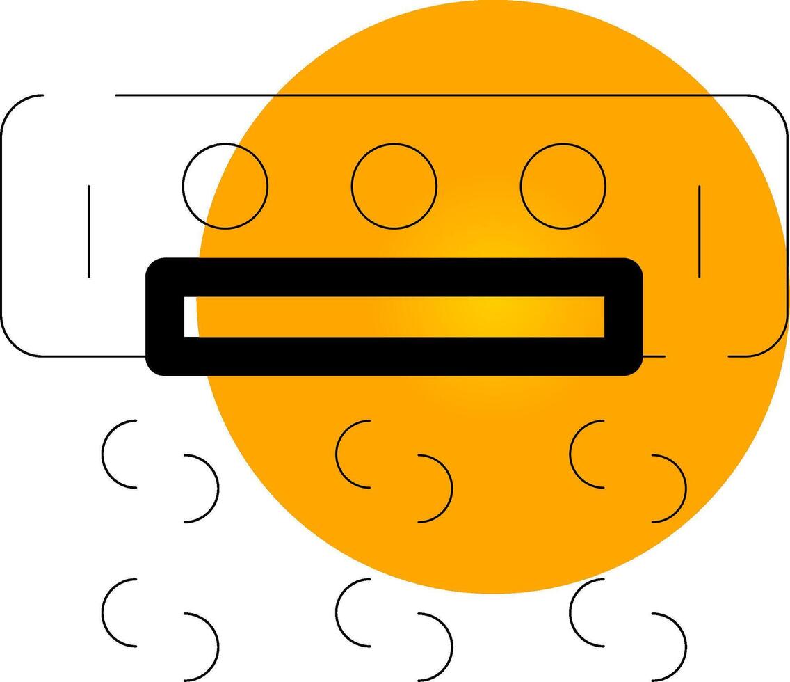 Air Conditioner Creative Icon Design vector