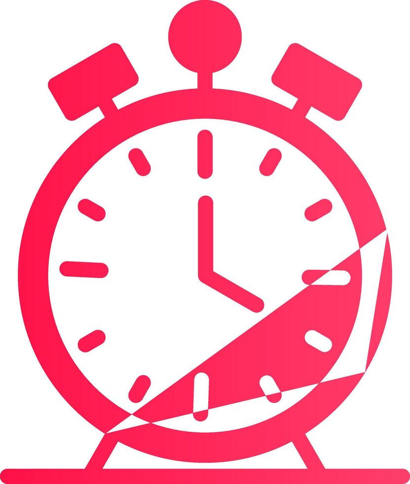 Alarm Clock Creative Icon Design vector