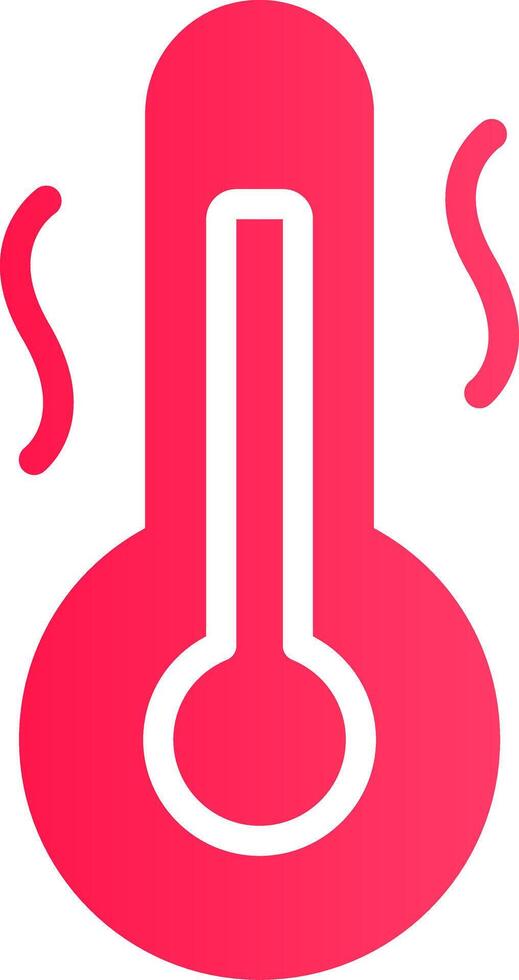 Hot Temperature Creative Icon Design vector