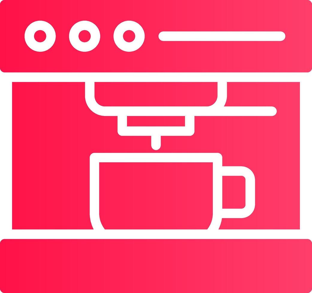 Coffee Machine Creative Icon Design vector