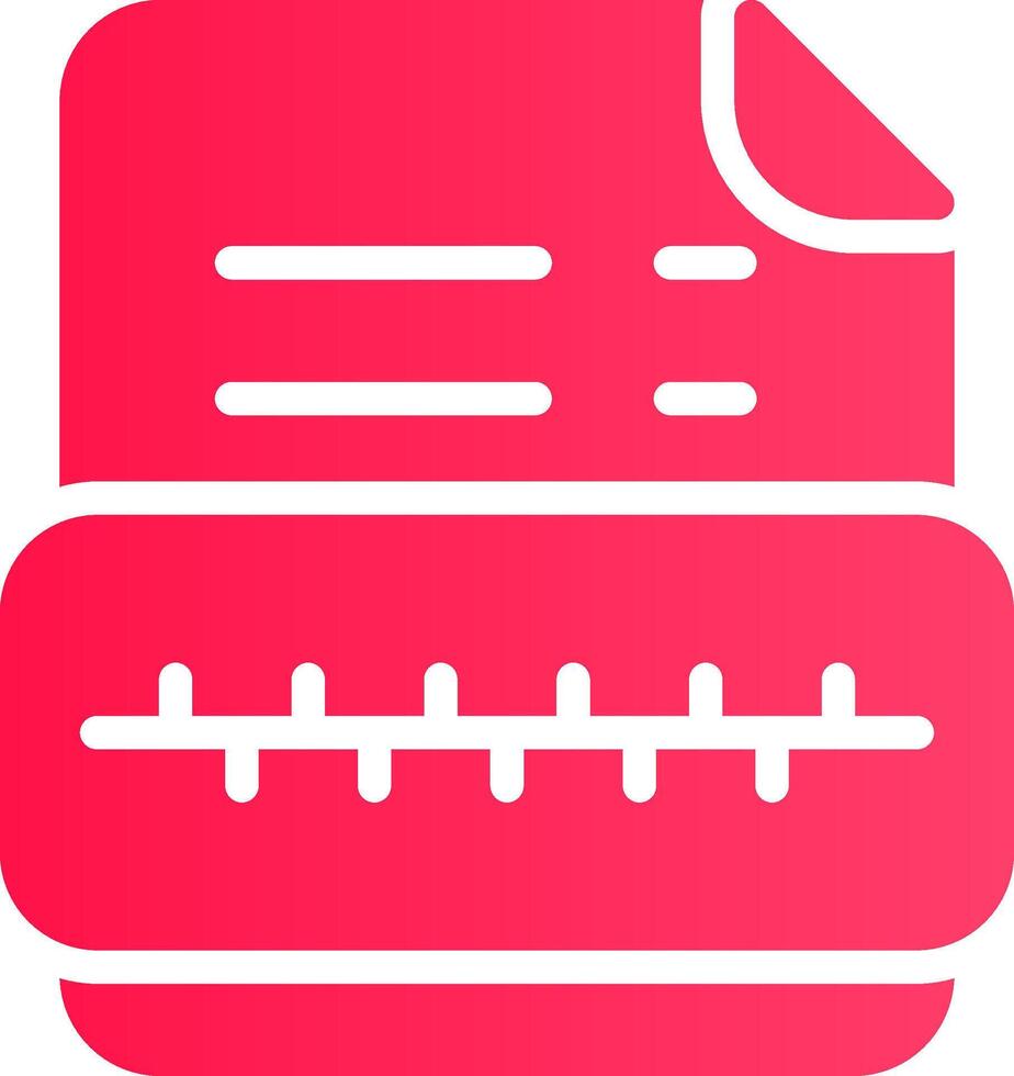 Zip File Creative Icon Design vector
