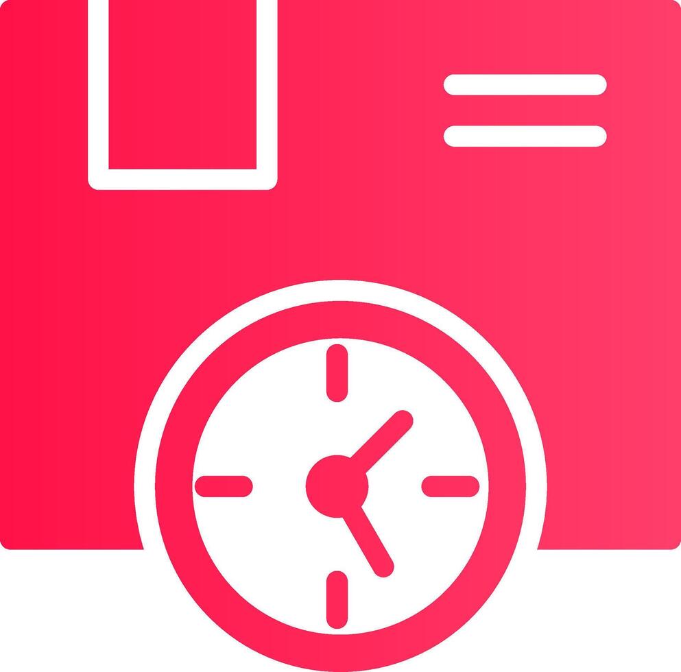 Delivery Time Creative Icon Design vector