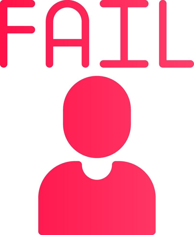 Fail Creative Icon Design vector