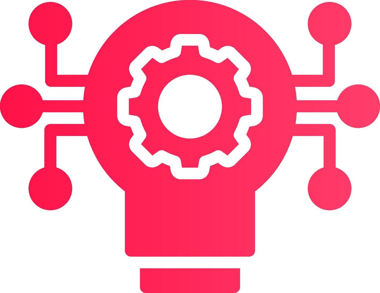 Technology Disruption Creative Icon Design vector