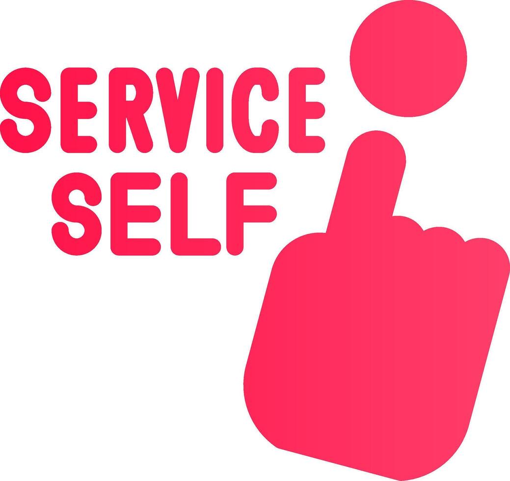 Self Service Creative Icon Design vector