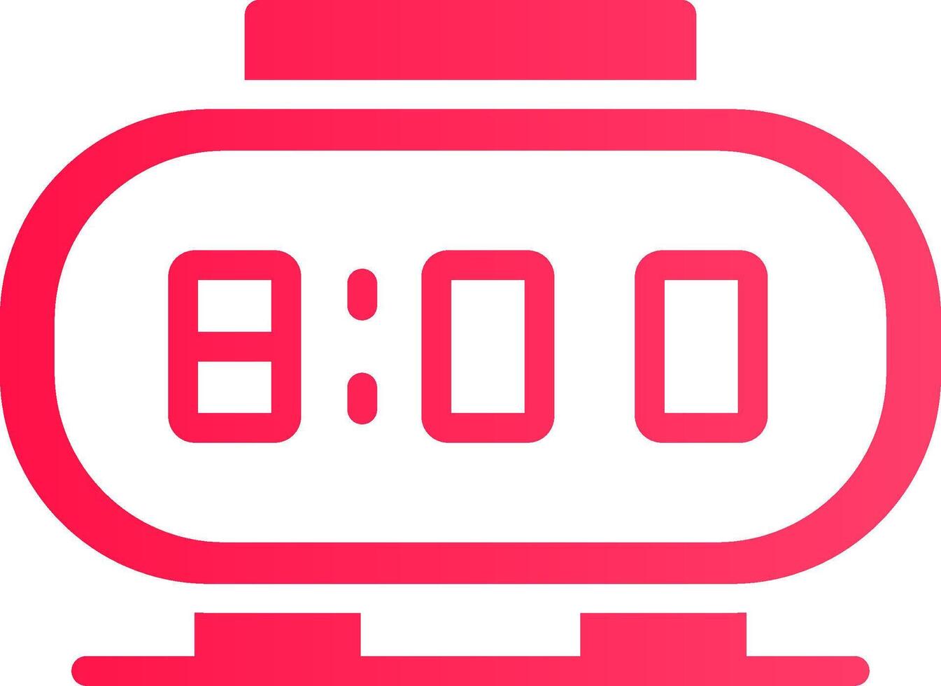 Digital Clock Creative Icon Design vector