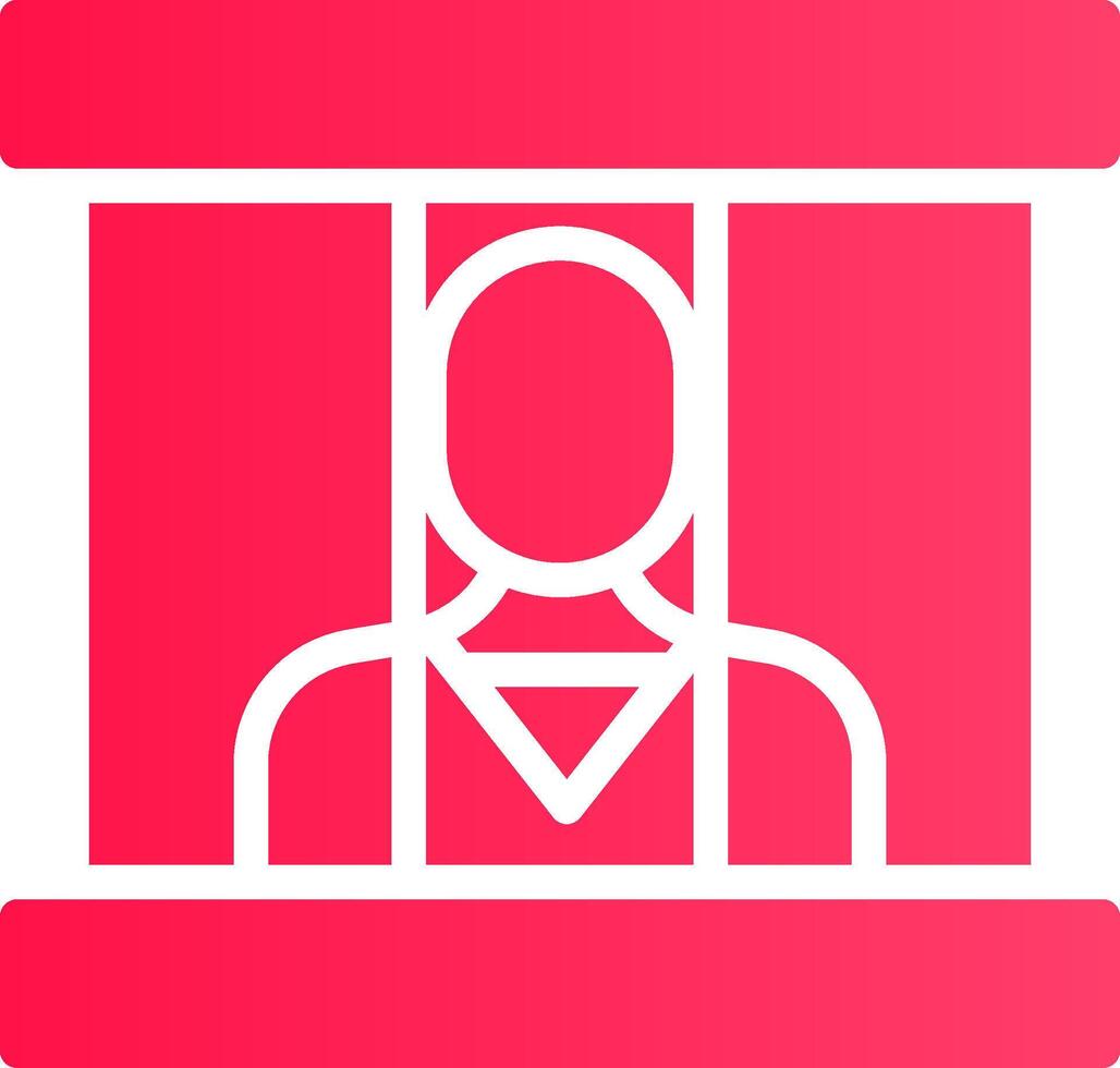 Prisoner Creative Icon Design vector