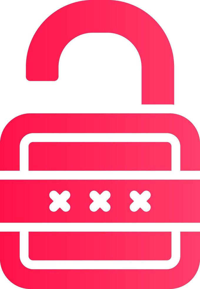 Lock Open Creative Icon Design vector