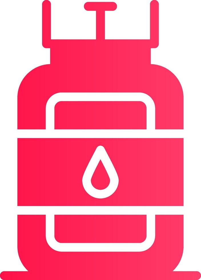 Gas Cylinder Creative Icon Design vector