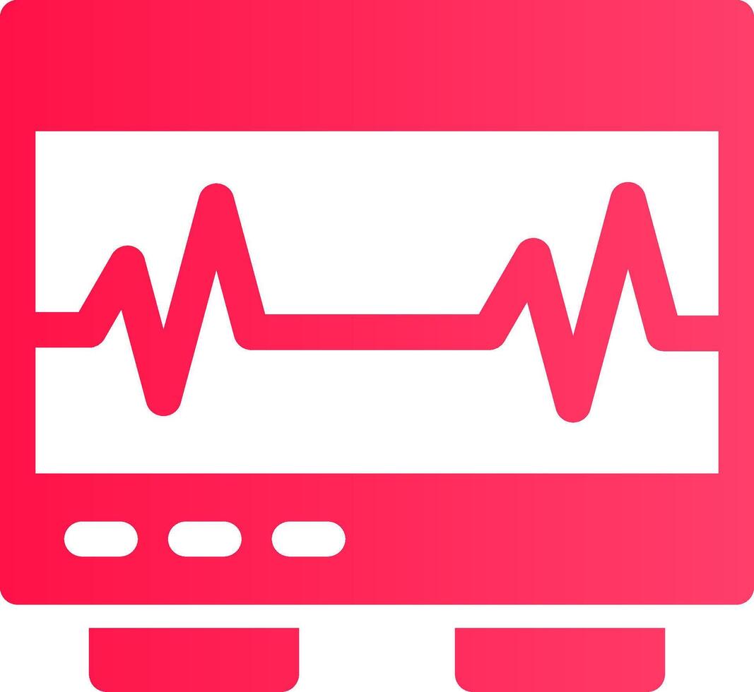 Electrocardiogram Creative Icon Design vector