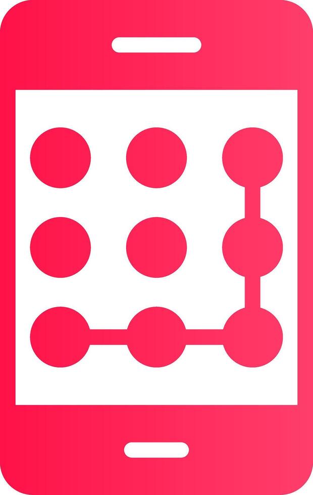 Pattern Lock Creative Icon Design vector