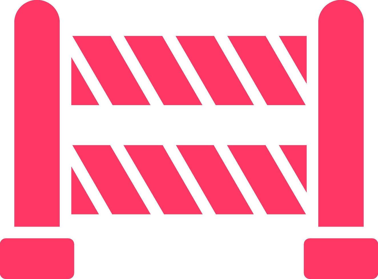 Road Blockade Creative Icon Design vector