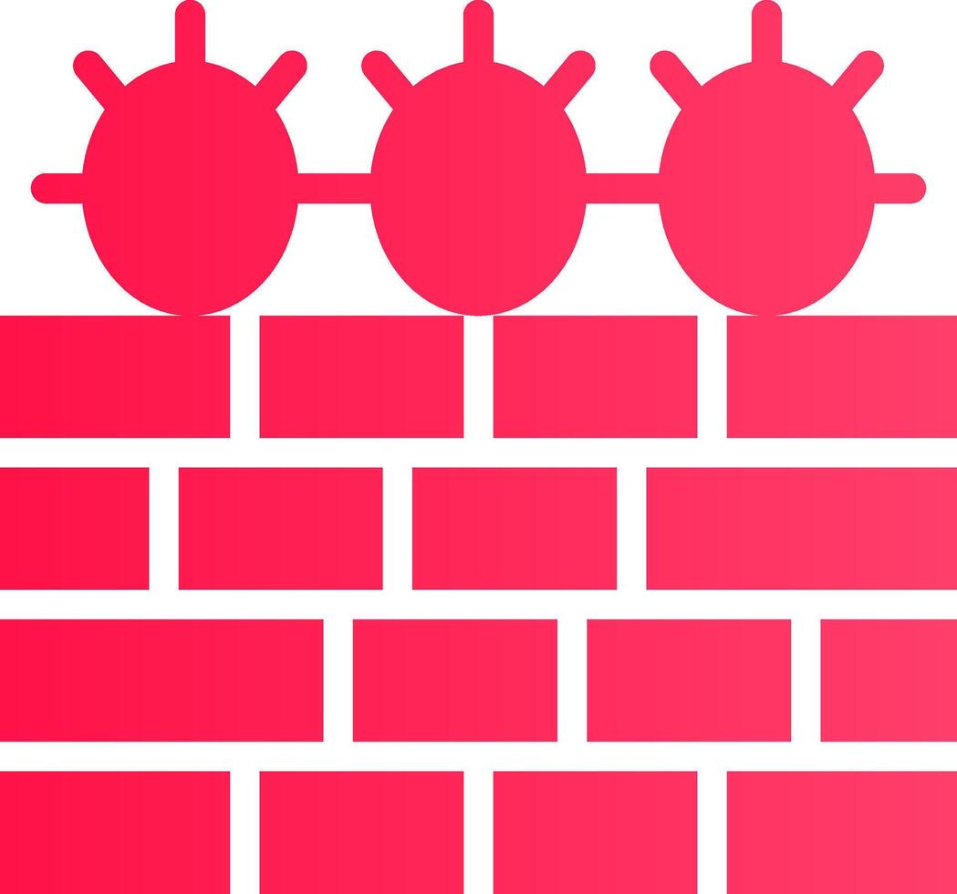 Barbed Wire Creative Icon Design vector