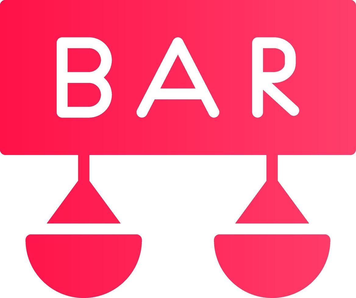 Bar Creative Icon Design vector