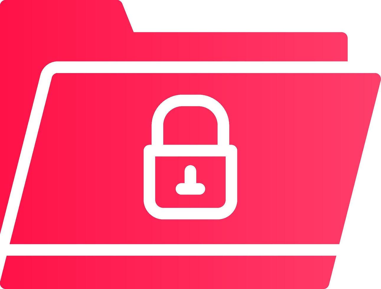 Locked Folder Creative Icon Design vector