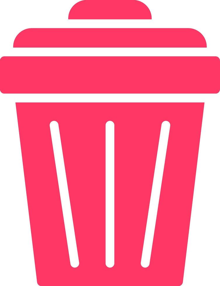 Trash Can Creative Icon Design vector