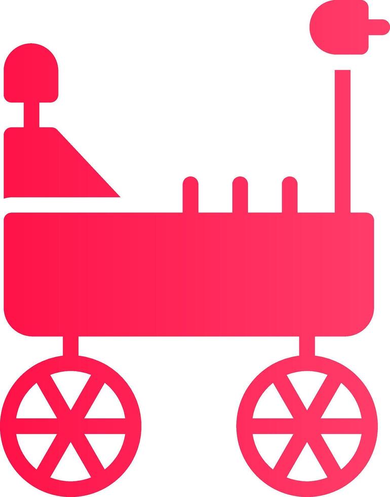 Mars Rover Creative Icon Design vector