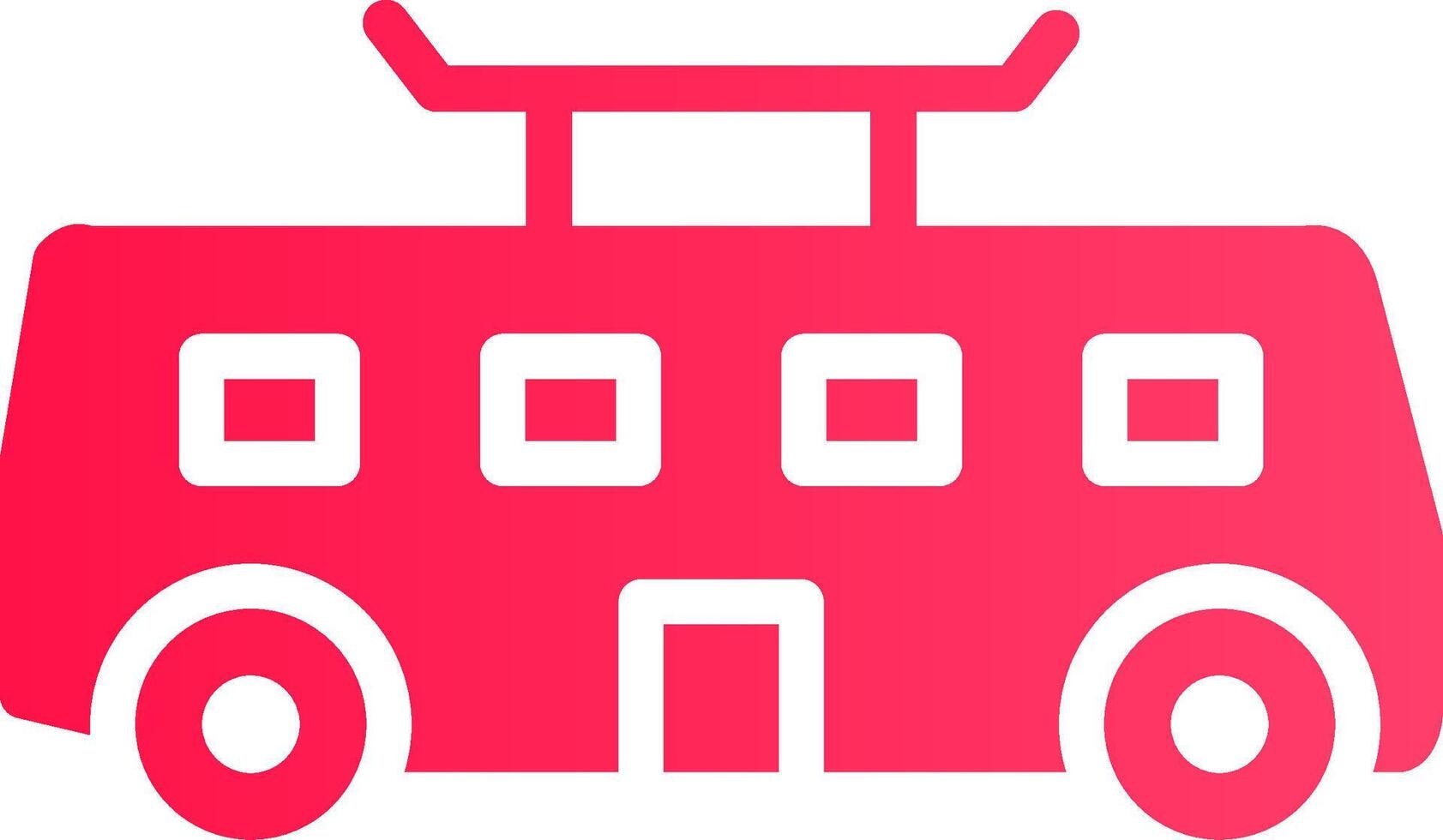 Tramcar Creative Icon Design vector