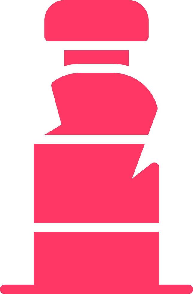 Plastic Bottle Creative Icon Design vector