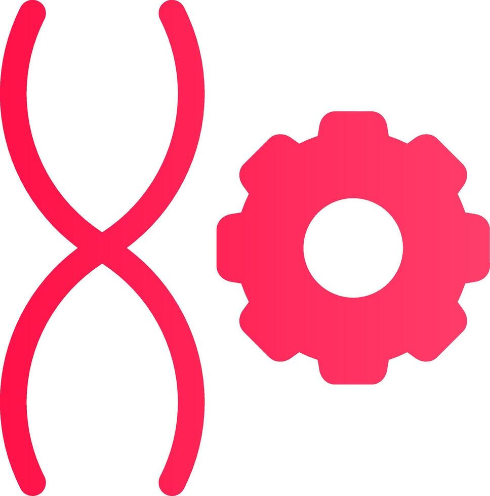 Genetic Engineering Creative Icon Design vector