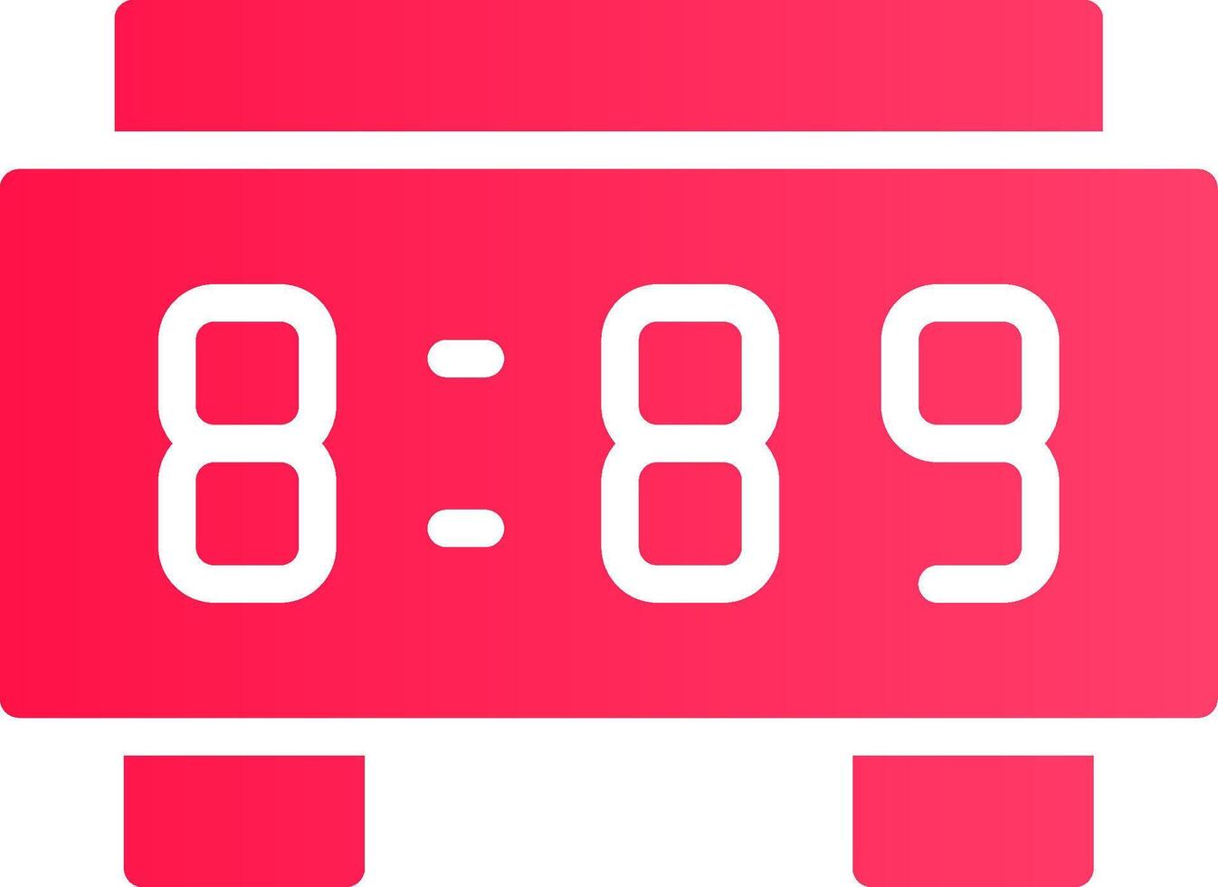 Digital Clock Creative Icon Design vector
